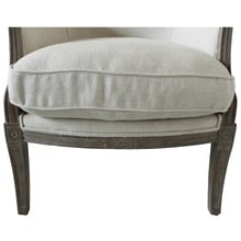 Beige Patrizia Wingback Linen Armchair